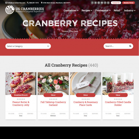 US Cranberries Recipes